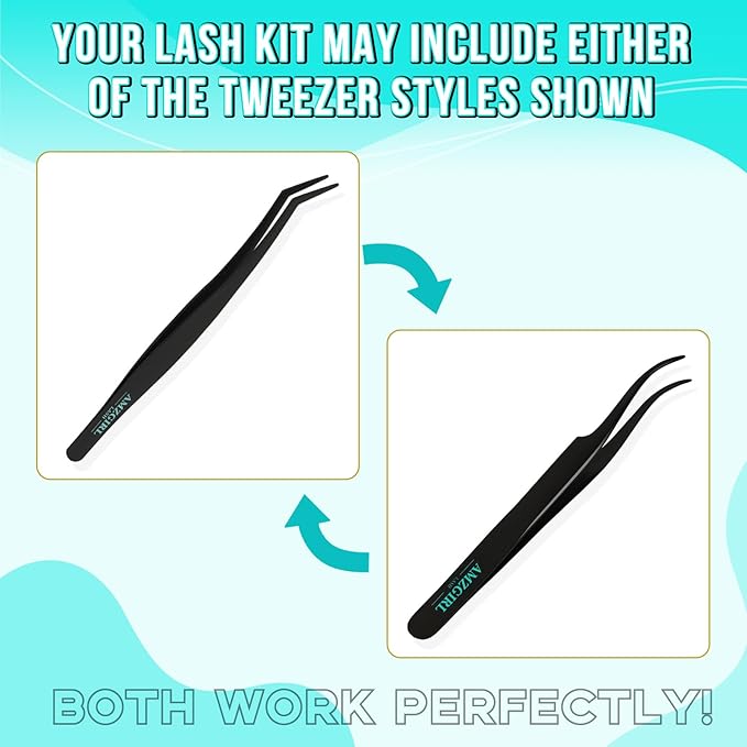 Lash Clusters Kit 320Pcs, 80D DIY Individual Eyelashes Extension With Bond, Seal, Remover, Applicator Tool for False Cluster At Home (D-Mix10-16mm)