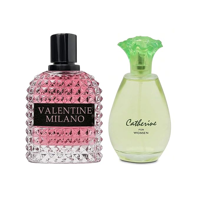 AFLUXE Women's Perfume Combo Set Milano Women&Catherine Floral Fruity Fragrance Eau De Parfum Elegant 100ml Bottle Natural Spray Each for Daily Used