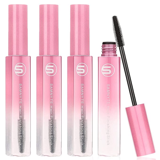 Samnyte Flyaways Hair Stick (4 Pack) - Hair Tamer, Finishing Mascara and Gloss Enhancer