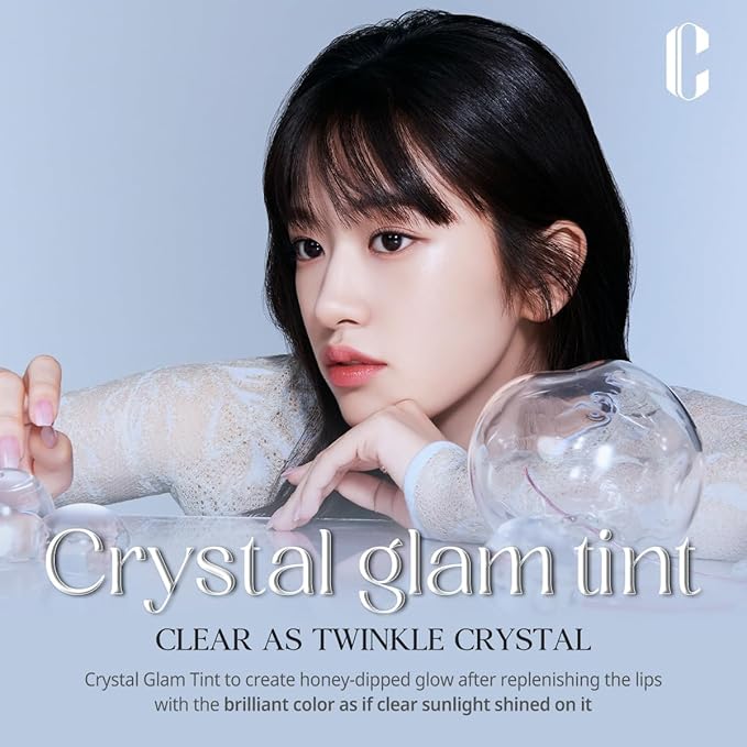 CLIO CRYSTAL GLAM TINT (012 FIERY ROSE), Glossy Finish, Lightweight, Buildable, Glass-Like