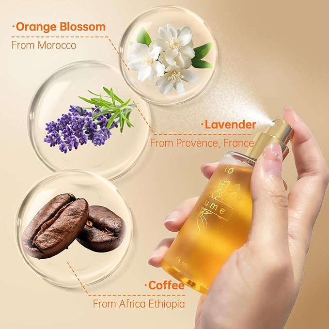 Aiilo Hair Perfume, Natural Fragrant Hair Perfume for Women, 8 Hours Longevity, Suitable for Hair, Body & Clothes - 75ml/2.54 fl oz (Pistachio Latte)