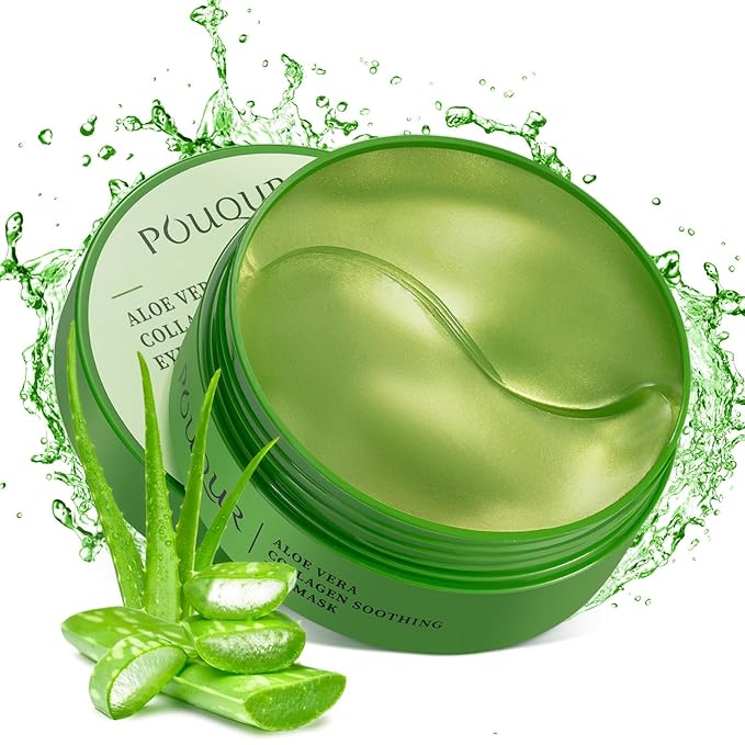 LAVONE Eye Mask - 30 Pairs Aloe Under Eye Patches Skin Care Products - Eye Masks Skincare for Dark Circles and Puffiness, Reduce Wrinkles, Eye Bags and Fine Lines, for Women and Man