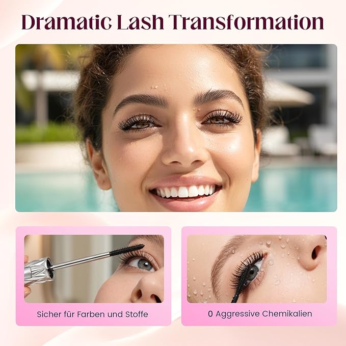 Eyelash Primer, Tubular Eyelash Primer, Iron Wand Mascara, Waterproof Quick Drying Long Curling Mascara, Natural And Non-Smudged, No Flaking, No Clumping(2pcs) (2)