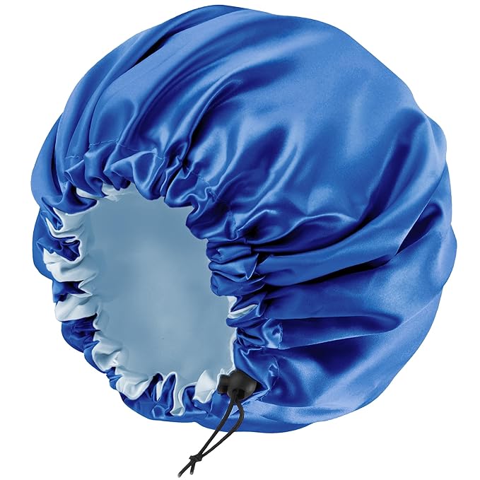 Satin Bonnet Silk Bonnet For Curly Hair Bonnet Braid Bonnet For Sleeping Bonnets For Women Large Double-layer Adjustable