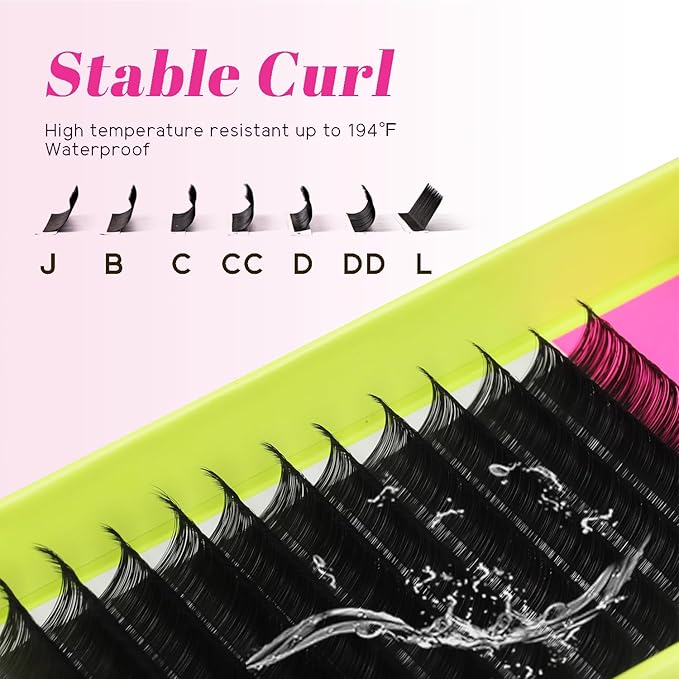 TDANCE Cashmere Lash Extensions Super Soft Classic Lash Extensions CC Curl 0.05mm Thickness 15mm Single Length Individual Eyelash Extensions for Professional Salon Use(0.05-CC,15mm)