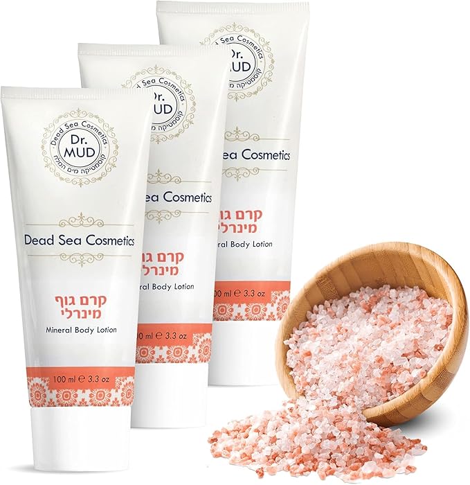 Dr. MUD Dead Sea Cosmetics Mineral Body Lotion | Dead Sea Body Lotion with Natural Fruit Oils and Extracts, Dead Sea Salt and Minerals