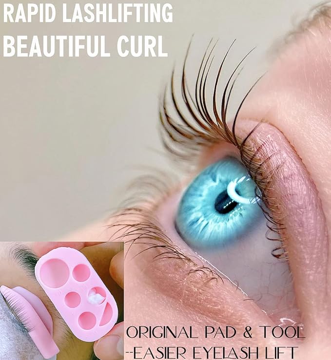 Lash Lift Brow Lamination Kit, Rapid Eyelash and Eyebrow Lifting, DIY Perming Lashes at Home Or Salon Usage Be Eye Voluminous for 6 Weeks About 15 Applications