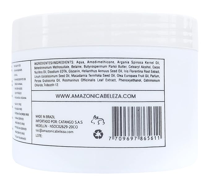 AMAZÓNICA BELEZA AMABELLE Hair Mask Jolly Kids |Vegan | Moisturizes and Nourishes | For All Hair Types, Curly, Straight | Promotes Healthy Growth | Mascarilla para Niños |10 Oz