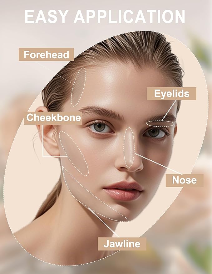 Cool Toned Contour Palette with Mirror, Taupe Grey Contour Powder for Fair Pale Light Cool Toned Skin,Neutralizes Redness, No Orange, Nose Contouring Bronzer Powder with Nose Contour Brush