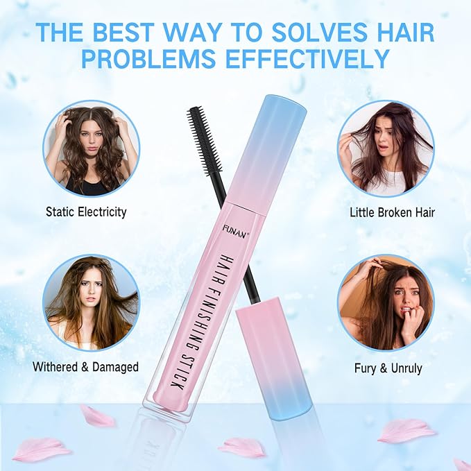 SUOFEIYA Hair Finishing Stick, Flyaway Feel Stick Hair, Small Broken Hairs Finishing Cream, Non-Greasy and Non-Sticky (1 Pack)