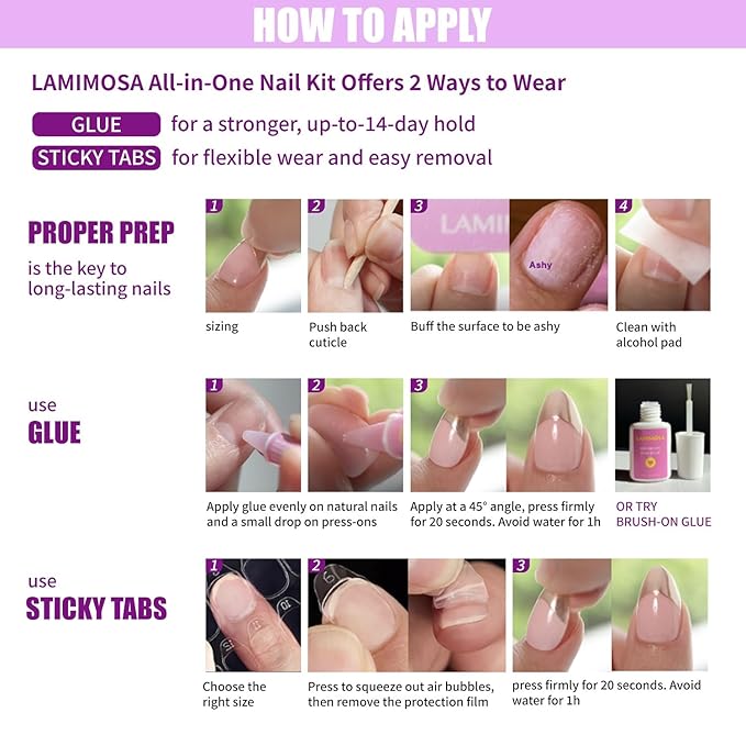 LAMIMOSA 32Pcs Burgundy Red Press On Nails Short Almond – Soft Gel Dark Red Fake Nails in 16 Sizes, Reusable Glue on Nails Kit, TUSCAN RED
