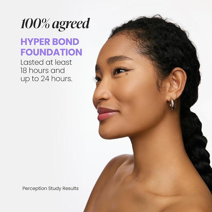 Wonderskin Hyper Bond All-Day Stay Serum Foundation – Waterproof, Transfer-Proof, 24HR Longwear Face Makeup with Niacinamide & Hyaluronic Acid – Lightweight, Natural Finish (Spirit)