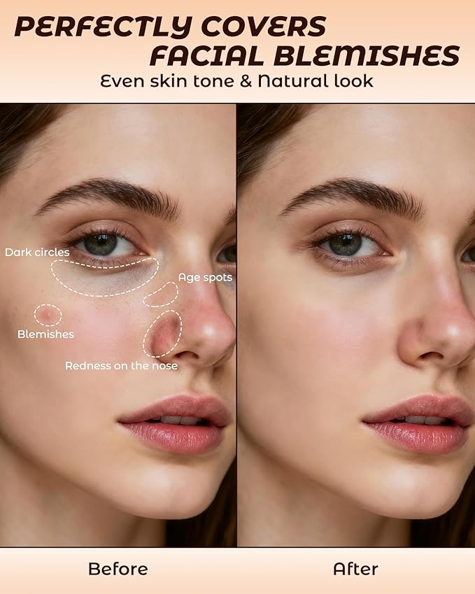 12 Pcs Wonder Concealer Pencil，3 Colors Face Concealer Pencil，Evens Out Skin Tone，Can Perfection Conceal Blemish，Dark Circle，Aging Spot，Acne，etc