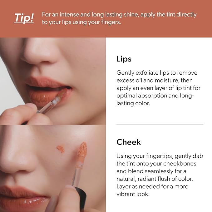 ENTROPY Makeup 2-in-1 Charm Shiny Glowy Lip & Cheek Gloss Tint Keychain, High Pigment Long Lasting Lip Color & Plumping Gloss, C7 Spinel Charm