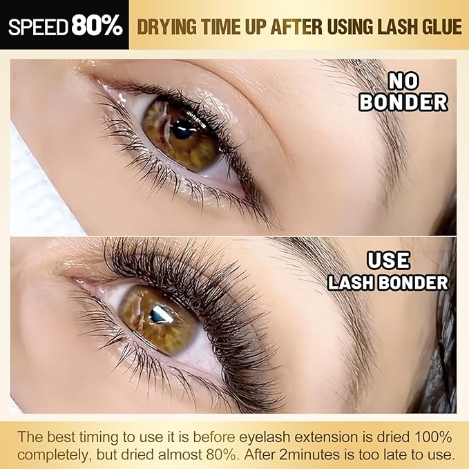 2 Bottles Korea Original IB Beauty Eyelash Extensions Glue 15ml IB Primer Super Bonder False Lash Adhesive Glue Makeup Tools for Professional Salon Use