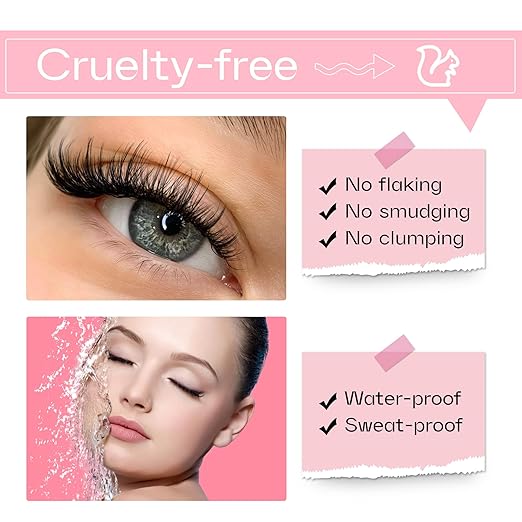 Lash Bond and Seal Strong Hold Eyelash Glue 2 in 1 Lash Adhesive and Lock Long Lasting Waterproof Black Lash Glue and Sealant for DIY Lash Extension Clusters by Mavphnee