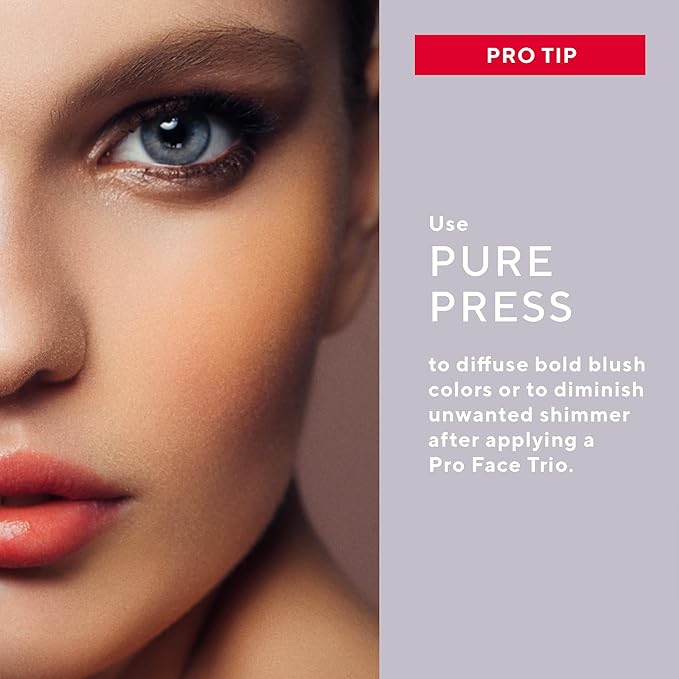 MIRABELLA - Pure Press Foundation, HD-Finish Pressed Powder, Buildable Mineral Pressed Powder Compact with Nourishing Jojoba, Age-Defying Makeup for All Skin Types, Original Fair I