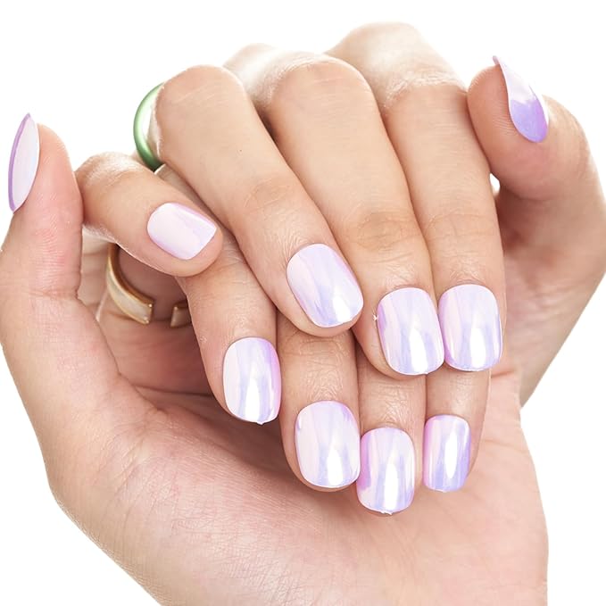 GLAMERMAID Light Green Extra Short Press on Nails, Grass Fake Nails Short Squoval, Glazed Handmade Soft Jelly Gel Square Glue on Nails, Pure Green Acrylic False Nails, Glossy Round Fake Nail for Women