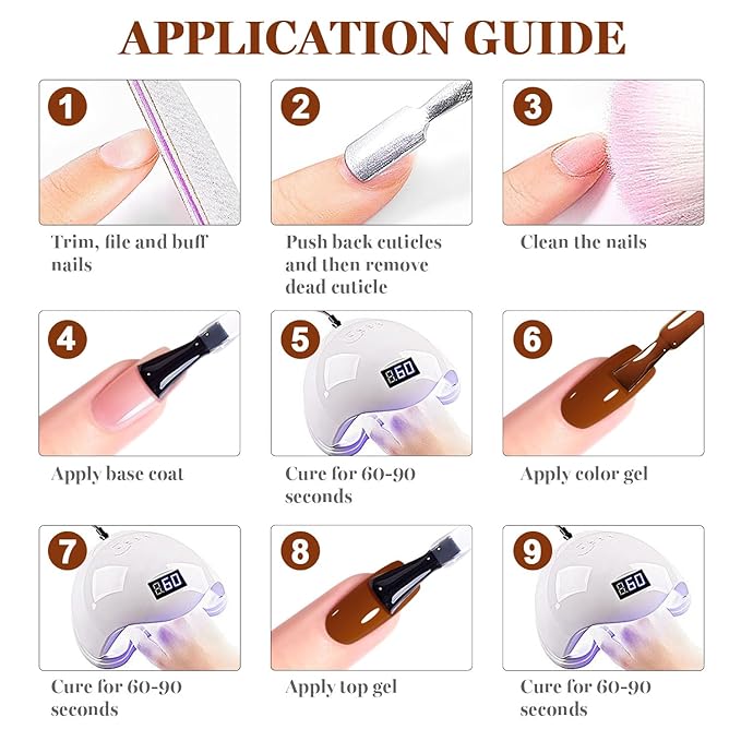 RARJSM Autumnal Orange Gel Nail Polish Creamy Amber Orange Gelpolish 15ML 1Pc Soak off Curing Required Nail Art French Manicure Salon DIY at Home Fall Winter