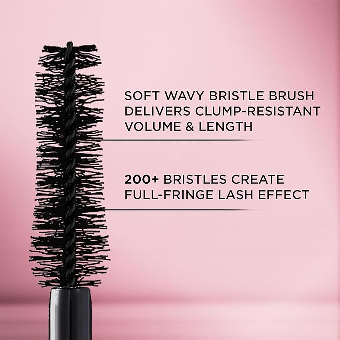L'Oreal Paris Makeup Voluminous Lash Paradise Mascara, Voluptuous Volume, Intense Length, Feathery Soft Full Lashes, No Flaking, Smudging or Clumping, Latte Brown, 0.28 Fl Oz