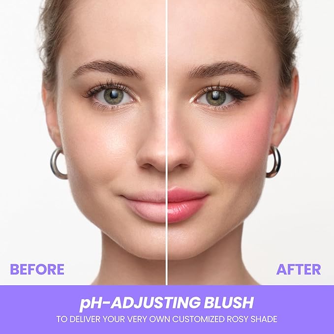 Wonderskin Blush Stick pH-Activated - pHlush Multi-Use Stick, Cream Tint for Cheeks and Lips, Cooling Nourishing Color-Adjusting Makeup