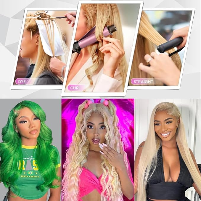 613 Human Hair Bundles Body Wave Blonde Bundles with Closure (22 24 26+20 Inch) 100% Unprocessed 12A Grade Brazilian Virgin Hair Extensions Sew In for Women