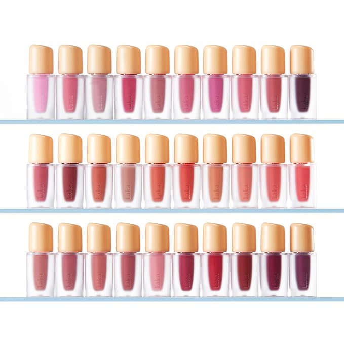 Laka Fruity Glam Lip Tint Mini, 1.9g/0.07oz, Glowing Lip Stain with Wide Color Spectrum, Hydrating & Lightweight Texture, Long-Lasting Bold Stain, Non-Sticky, Vegan, K-Beauty (#119 Dreaming)
