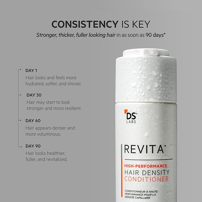 DS Labs Revita Conditioner, 500 mL – Scalp Refreshing Hydration for Fuller Looking, Weightless Hydration, Caffeine, Turmeric, Sulfate & Silicone Free, Color Safe, For Men & Women