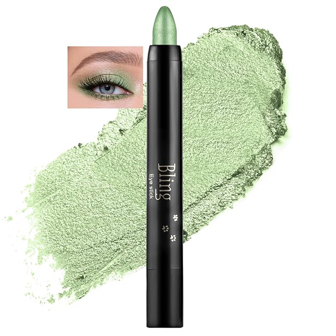 Boobeen Waterproof Eyeshadow Stick Crayon - Shimmer Cream Eyeshadow Pen for Glitter Eye Makeup, Easy to Use (012#)