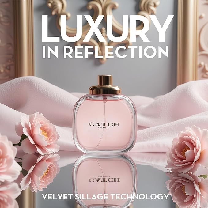 AFLUXE Women's Perfume Combo Set Milano Women&Catch Women Floral Fruity Fragrance Eau De Parfum Elegant 100ml Bottle Natural Spray Each for Daily Used