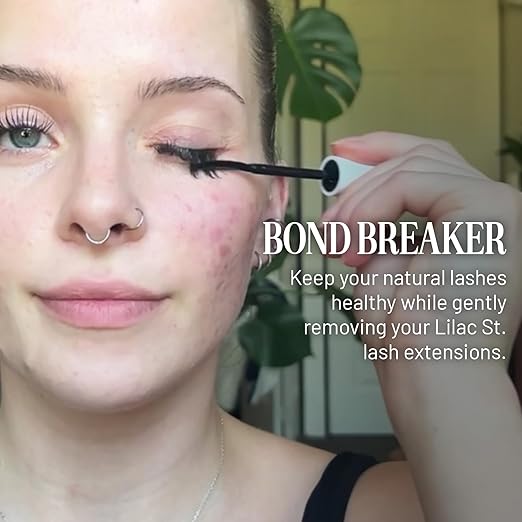 Lilac St. - Bond Breaker Lash Remover - Gentle Eyelash Glue Remover - Remove Lash Glue from Segments - Collagen Extract & Nourishing Oils - Waterproof - Cruelty Free, Vegan, Women Founded - 0.32 fl oz