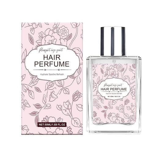 Rose Hair Perfume for Women - Long Lasting Hair Mist, Nourishing & Frizz Control Spray with Lightweight Rose Scent, Daily Moisturizing Fragrance for All Hair Types, Portable 50ml