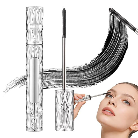 Steel Tube Eyelash Primer, Tubular Eyelash Primer, 2026 New Metal Wand Mascara, Volumizing Mascara for Daily Makeup, Metal Wand Mascara Black for Women (3)