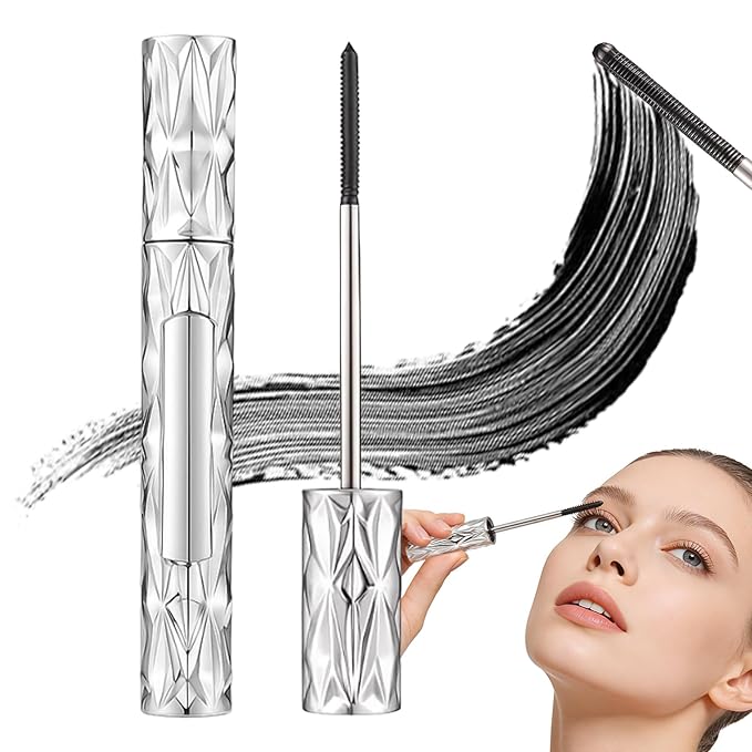 Eyelash Primer, Tubular Eyelash Primer, 2026 New Steel Tube Mascara Primers, Volumizing Mascara for Daily Makeup, Metal Wand Mascara Black for Women(2)