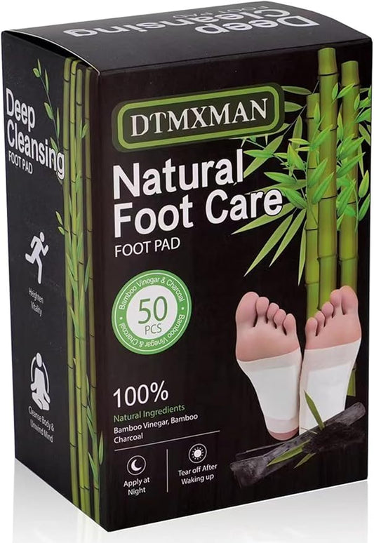 DtMxMan 50 Pack Foot Pads, Natural Cleansing, Promoting Sleeping, Suitable for Daily Relaxation Foot Paches | 50 Pads and 50 Adhesive Sheets