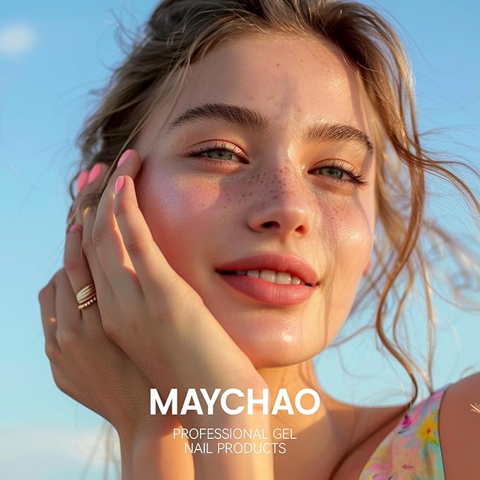 MAYCHAO 15ML Lilac Purple Gel Nail Polish 1Pc Gentle Purple Gel Polish Soak Off UV LED Nail Lamp Curing Nail Polish for Nail Art Manicure Salon DIY at Home, 0.5 OZ