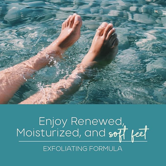 Skin Aesthetics Sea Salt & Aloe Foot Masks - Moisturizes & Exfoliates Dry, Cracked Feet, Hydrating Foot Mask - Dermatologist Tested Korean Skincare - Clean Beauty, Cruelty-Free - 3 Pairs