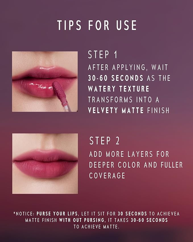 Altera Blurring Lip Tint 006 Wisp, Brownish Red Glossy to Soft Matte Finish, Blur Lip Lines, Weightless No-Sticky Airy Velvet Texture, Vibrant Hydrating Long-Lasting Lip Makeup