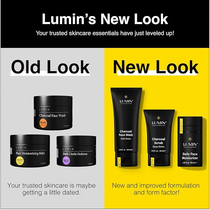 Lumin Daily Face Moisturizer for Men – Lightweight Hydrating Cream with Niacinamide, Men’s Face Lotion for Normal, Combination & Sensitive Skin, Korean Skincare, Smooth & Nourishing, 50ml