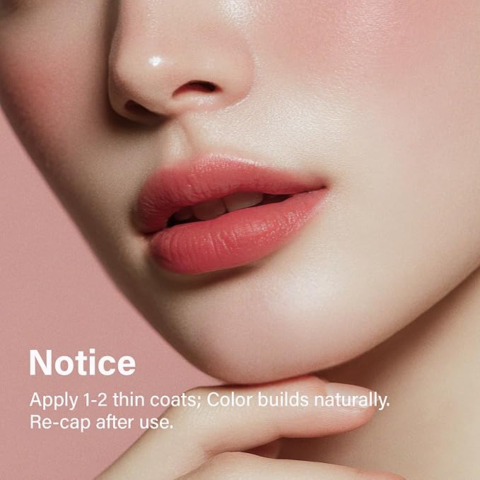 INGA Blurring Velvet Matte Lip Tint - Soft-Blur Matte Finish, Waterproof, Transfer-Proof, Long-Lasting Lip Stain, Lightweight Buildable Color with Hydrating Comfort (WINE ON DRESS)