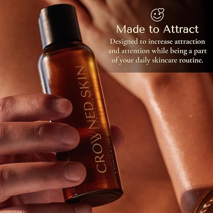 Crowned Skin Reign Body Butter Cologne and Body Oil Cologne Bundle | New Moisturizing Formula | Skin Care Set with Pink Pepper & Bergamot Scent | Natural Shea & Mango Butters | All-Day Fragrance
