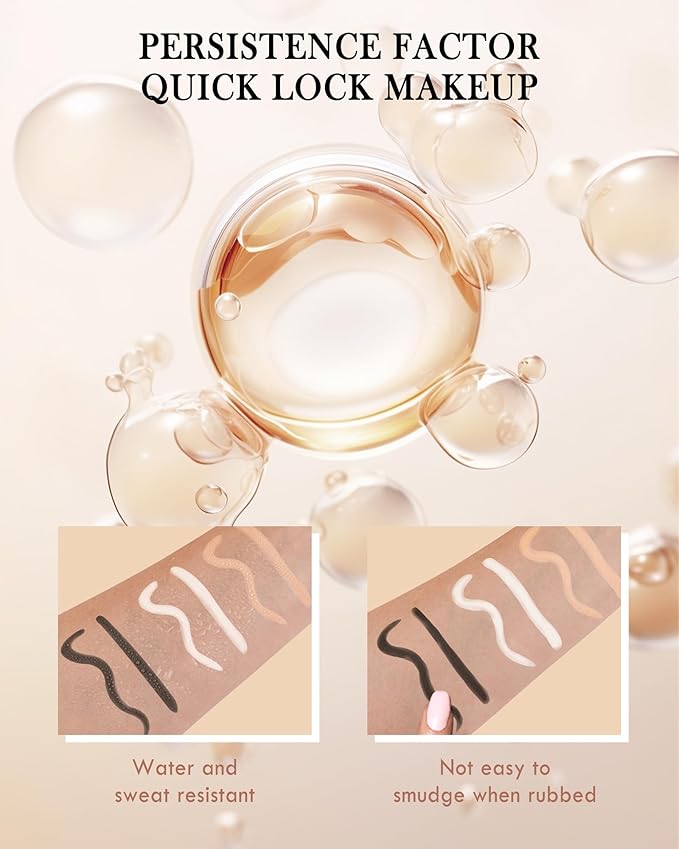 Nude Beige & Black Water Line Gel Eyeliner Pencil-3Pcs Longlasting Waterproof Smudge-Proof Cream Eye Liner Waterline Pen,Smooth Easy-to-Sharpen Pencil,Thanksgiving Eye Makeup Gift Set for Girl