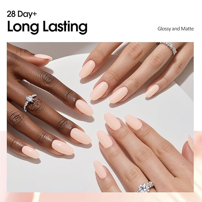 VENALISA Light Pink Gel Nail Polish, 1 Pcs Baby Pink Gel Polish Soft Pastel Color High Gloss Soak Off U V Nail Manicure Salon and DIY at Home Gifts for Women