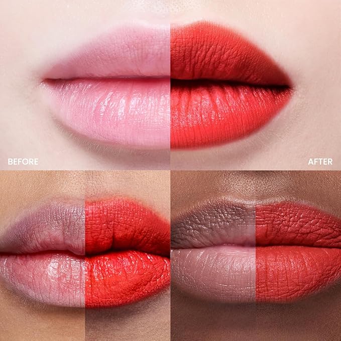 Peripera Ink the Velvet Lip Tint - High Pigment Color, Longwear, Weightless, Gluten-Free, Paraben-Free (008 SELLOUT RED)