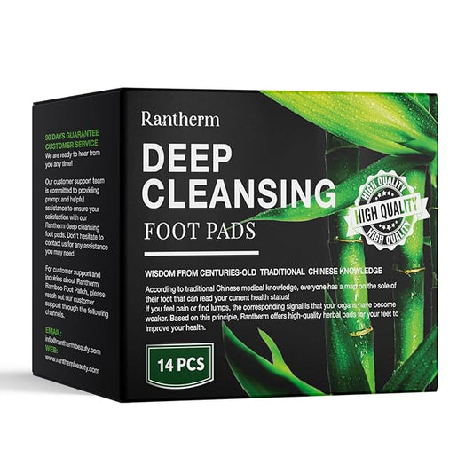 Foot Pads Patches for Deep Cleansing: Bamboo Wood Vinegar Ginger Feet Pads, 14 Packs