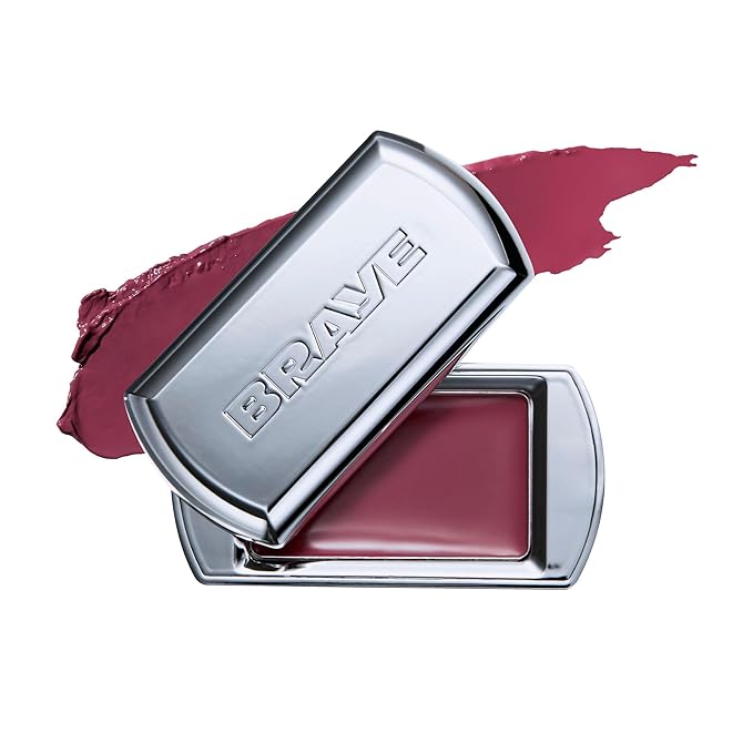 BRAYE LIPSLEEK | Blush for Cheeks & Lips, Korean Makeup Blush, Cool Lip and Cheek Balm, Vegan Cream, Lightweight w/Blendable & Buildable Makeup, Natural Look 06 PLUCKY 0.08oz