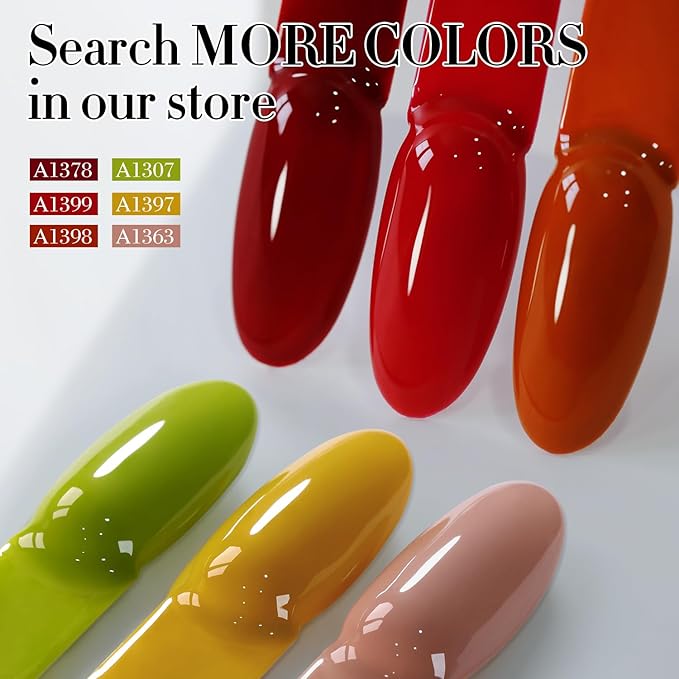 Double Rhythm 15ML Gel Polish Pure Sheer Same Color Same Bottle Soak Off Gel Polish Nail Art Manicure Salon DIY at Home for Women (Yellow-A1397)