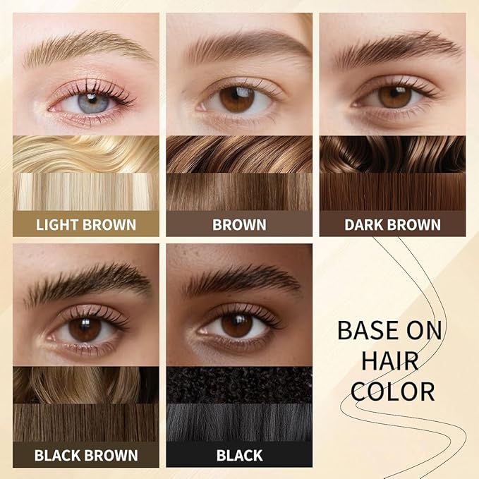 Microblading Eyebrow Pencil,2-in-1 Dual-Ended Eyebrow Pen with 2 Tip brow pen and Precise Brush-Tip,Brow Pen for Natural Women Waterproof and Long-Lasting Brows (Black)