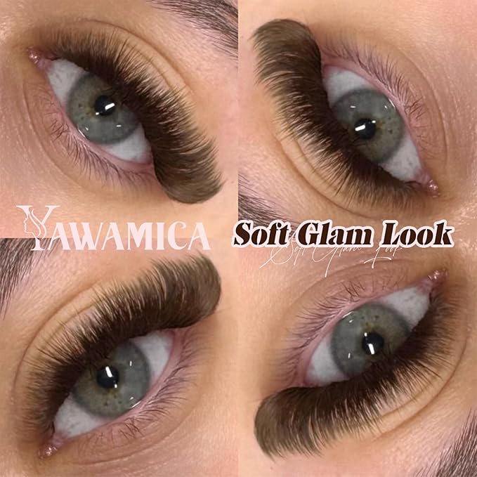 Dark Brown Lash Clusters 80D Fluffy Wispy Volume Cluster Eyelash Extensions D Curl 10–18mm Individual Cluster Lashes 240PCS Brown Eyelash Clusters DIY Lash Extension for Natural Glam Look by Yawamica