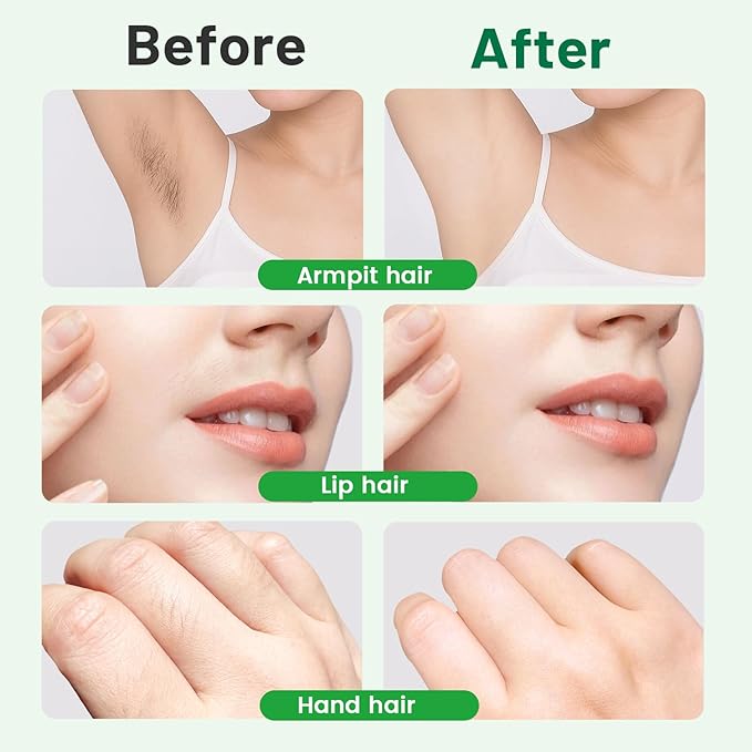 Wax Strips for Face - 98% Natural Formula for Sensitive Skin, Facial Hair Removal for Women - Gently and Quickly Removes Hair from Eyebrows, Lips, Body, Legs, and Bikini Line- Hypoallergenic